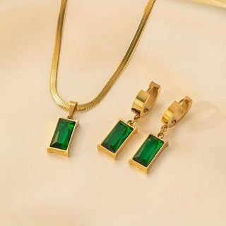 Lina Smaragd-Verdain-Schmuckset