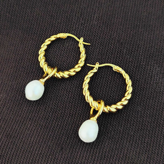 Marie Süßwasser-Perlenohrringe