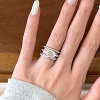 Freya Silber-Perlenring