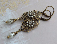 Gisela Königliche Perlenohrringe