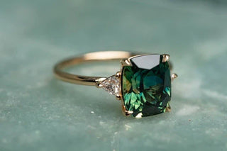 Freya Smaragd-Grün-Goldring