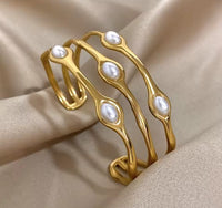 Evelin Gold-Perlenarmband