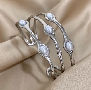 Charlotte Silber-Perlenarmband