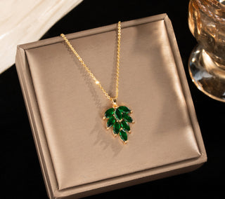Mathilde Smaragd-Anhänger-Kette