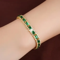 Ilse Smaragd-Goldarmband