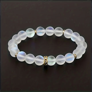 Vertrauen Perlen Mondstein Armband