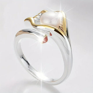 Thekla Gold-und-Silber-Perlenring